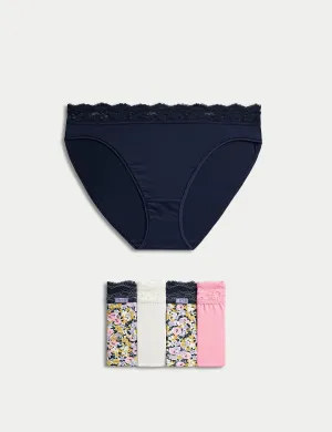 5pk High Leg Knickers