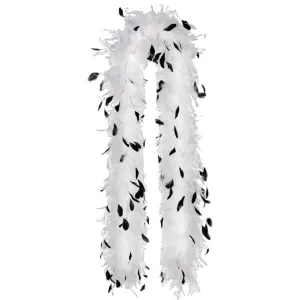 Black & White Feather Boa