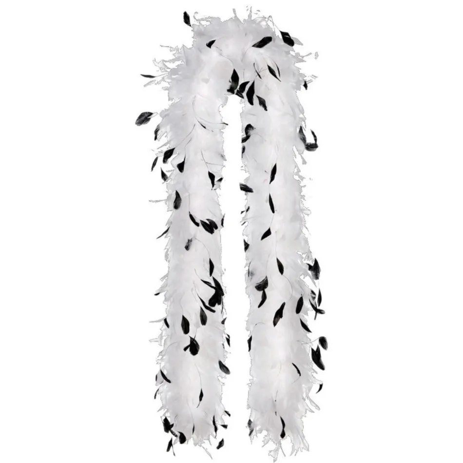 Black & White Feather Boa