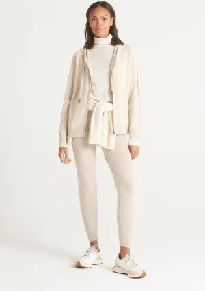 Cashmere Joggers in Natural White