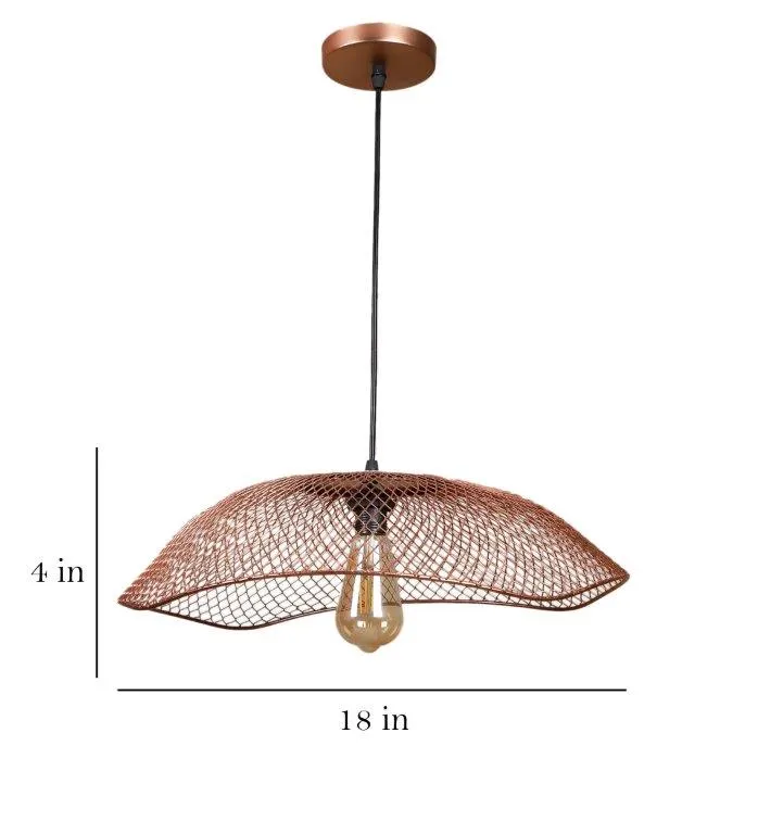 Eliante Disfruto Copper Iron Hanging Light - E27 holder - without Bulb - JS-4154-1LP