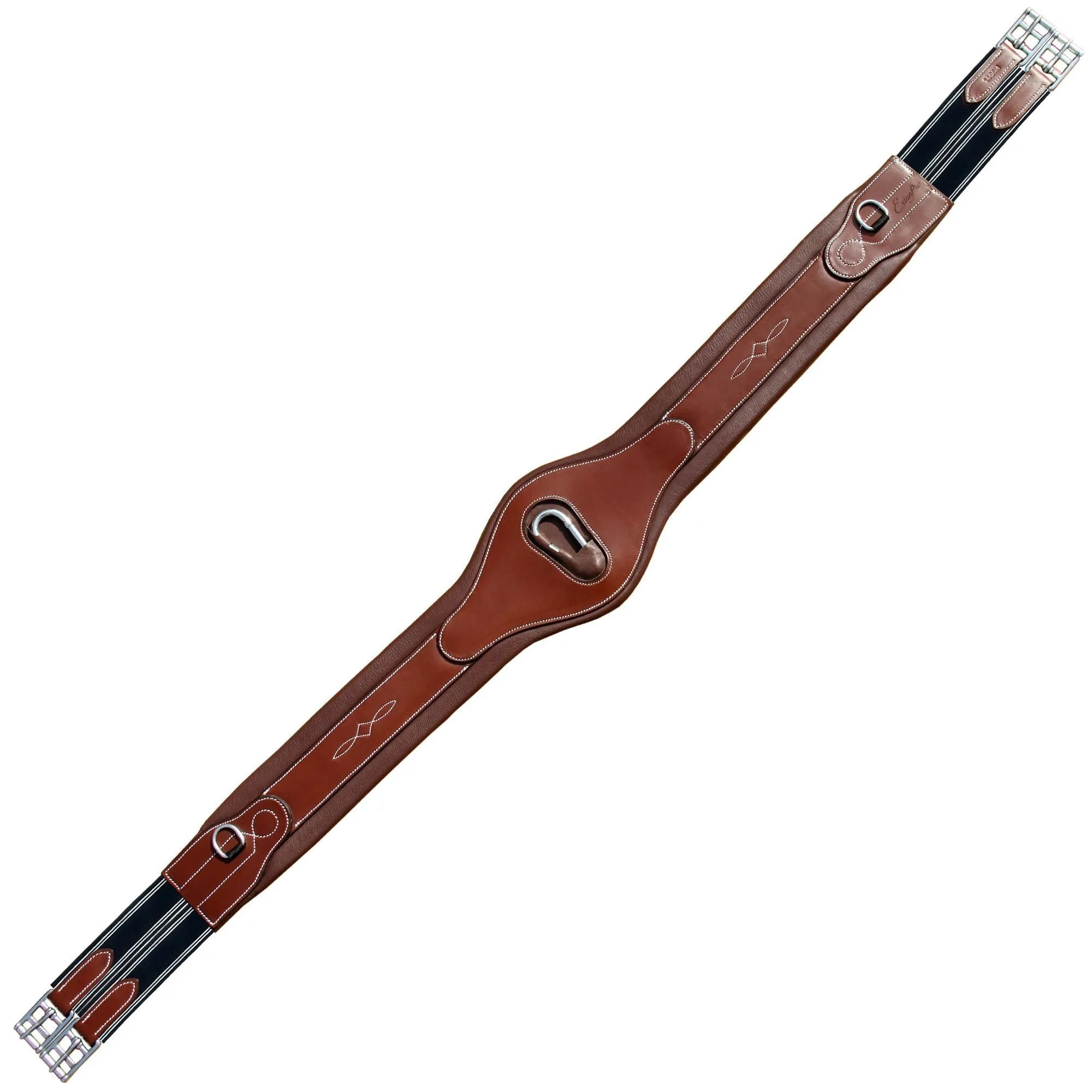 ExionPro 'Joint' Over Lay Girth - Navy Blue Elastic with White Lines