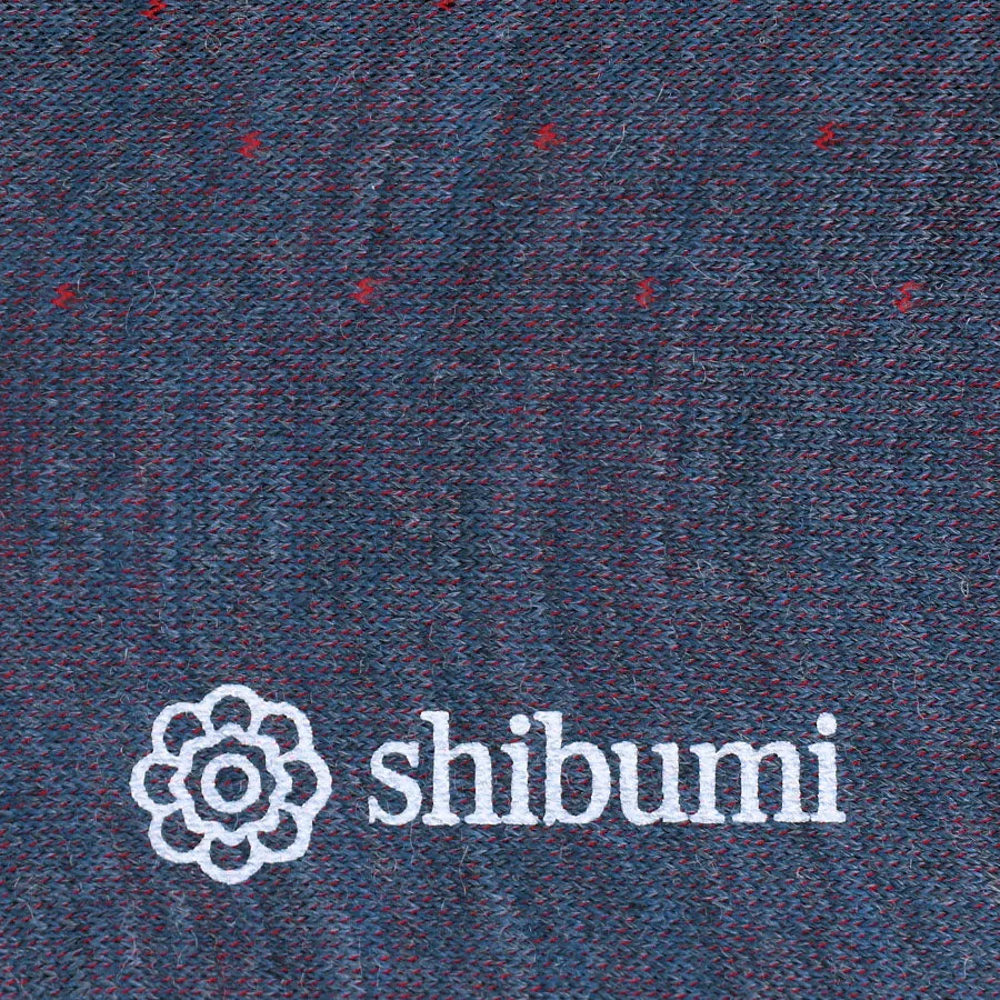 Knee Socks - Dots - Denim - Wool