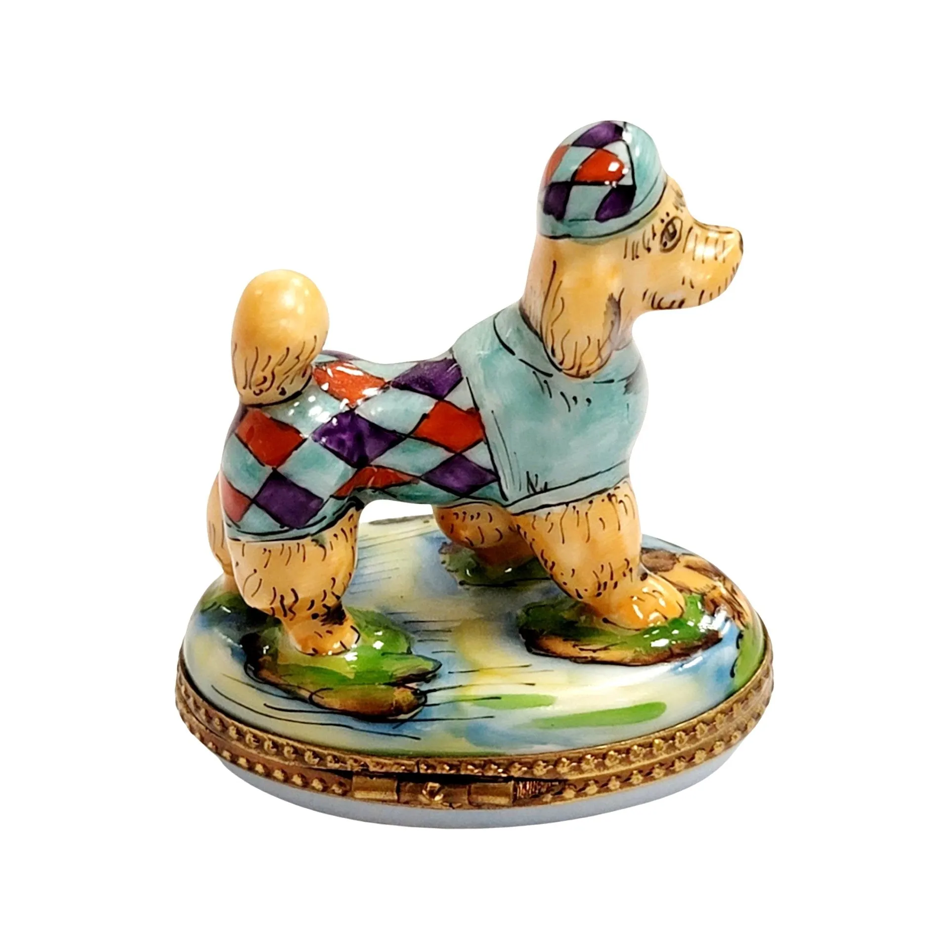 Poodle in Plaid